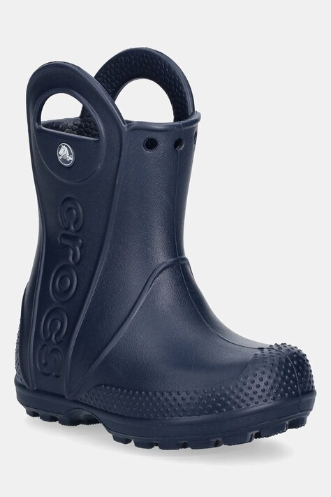 Crocs cizme HANDLE IT RAIN BOOT KIDS culoarea albastru marin, 211056