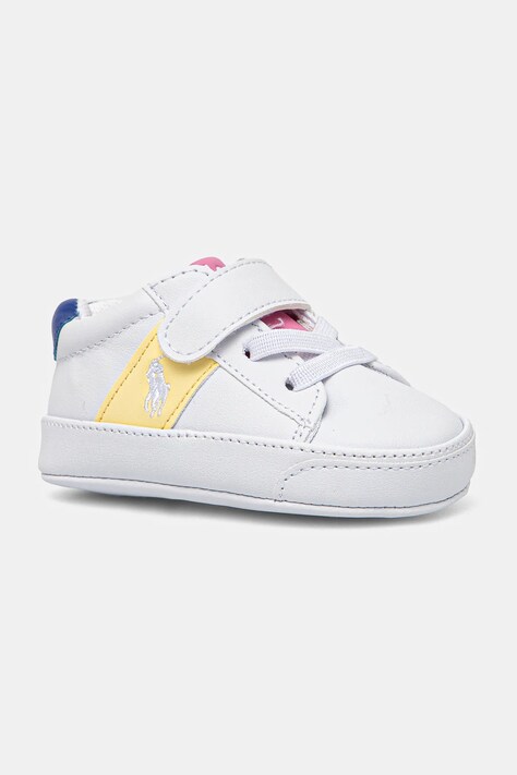 Polo Ralph Lauren pantofi pentru bebeluși RYLEY PS LAYETTE culoarea galben, RL02370102