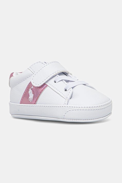 Dětské boty Polo Ralph Lauren RYLEY PS LAYETTE bílá barva, RL02498102