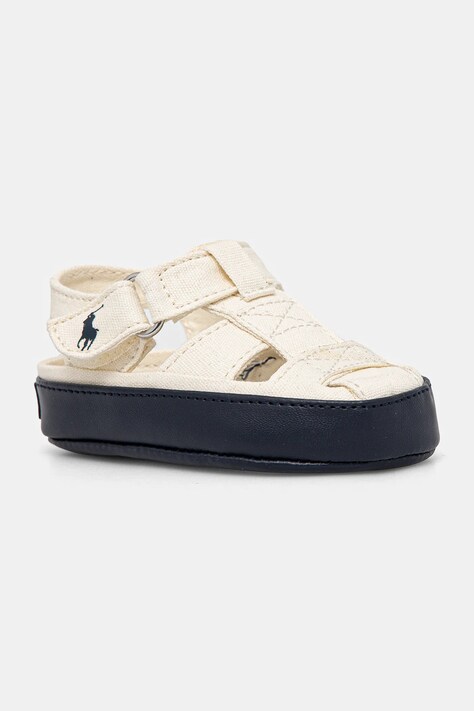 Dětské boty Polo Ralph Lauren SANDER FISHERMAN II LAYETTE béžová barva, RL02379101