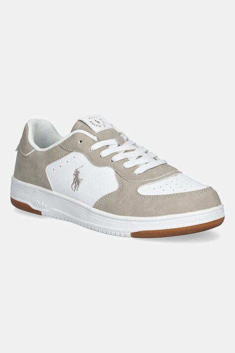 Polo Ralph Lauren sneakers pentru copii MASTERS COURT culoarea gri, RL02437101