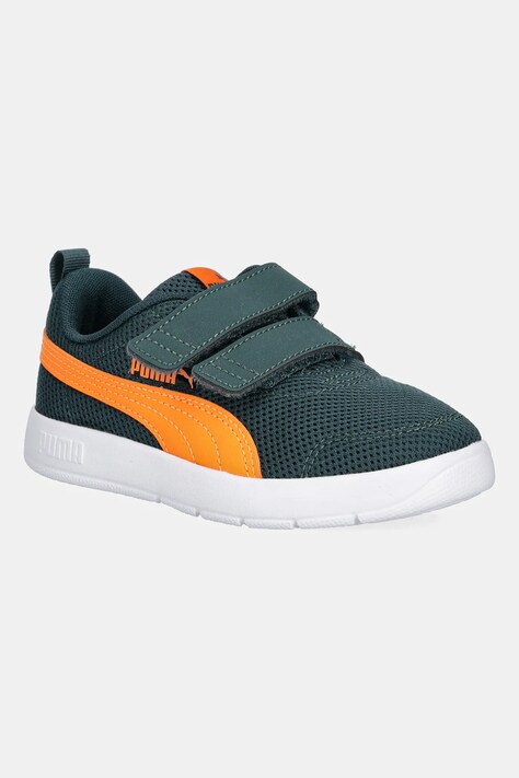 Puma sneakersy dziecięce Courtflex V3 Mesh PS kolor zielony 398085