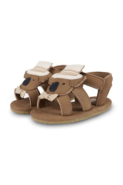 Дитячі шкіряні сандалі Donsje Stelloux Sandals Groom — фото 4