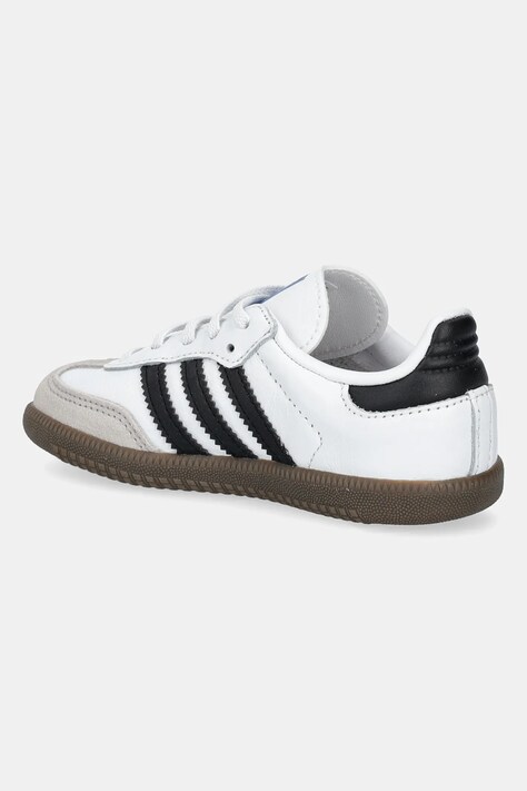 Шкіряні кросівки adidas Originals SAMBA OG — SS25-OBK14H, білий — фото 3