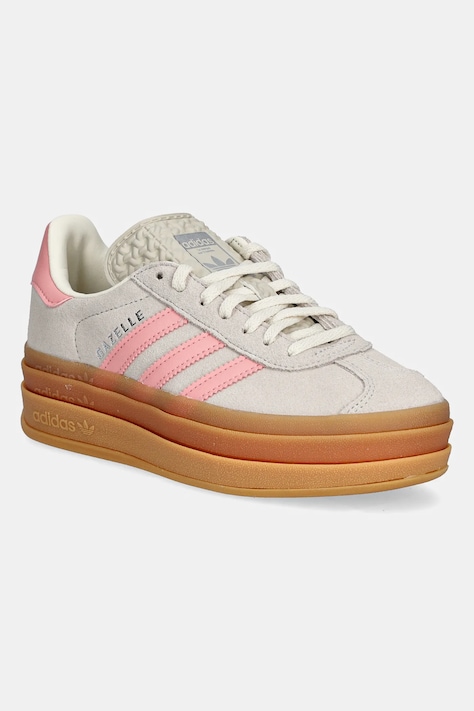 adidas Originals sneakers pentru copii GAZELLE BOLD culoarea bej, JQ7409