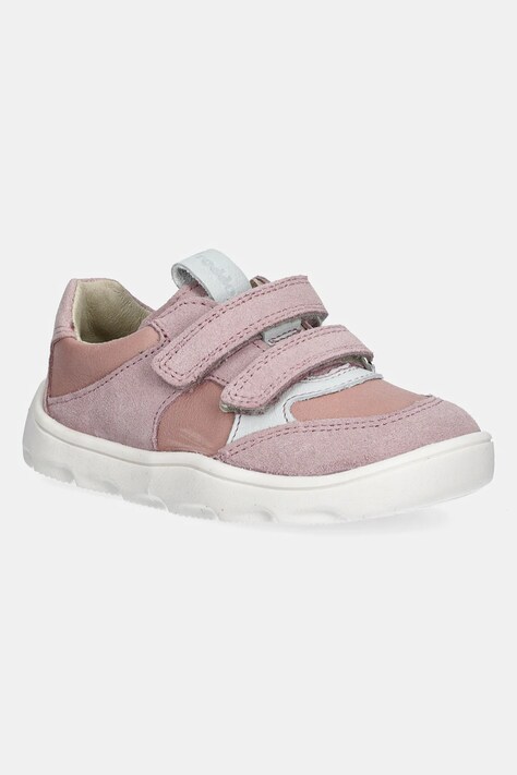 Dětské kožené sneakers boty Froddo BAREFOOT ZERU SPRING růžová barva, G3130264