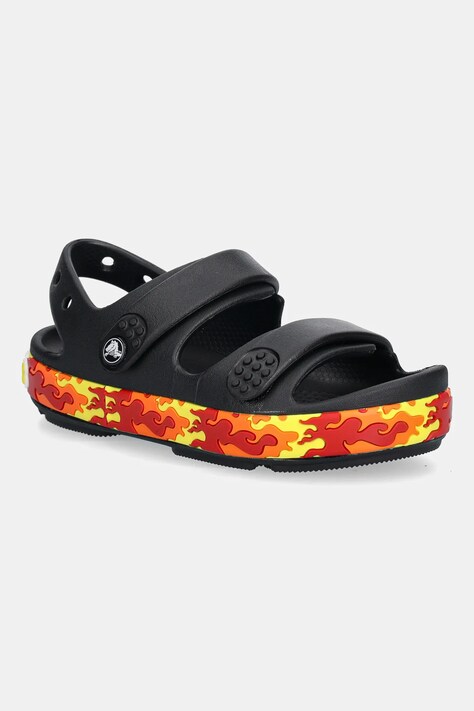 Дитячі сандалі Crocs CROCBAND CRUISER FLAMES SANDAL KIDS колір чорний 211268