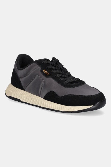 BOSS sneakersy Titanium kolor czarny 50536469