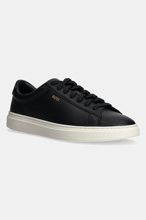 BOSS sneakersy skórzane Kieran kolor czarny 50536480