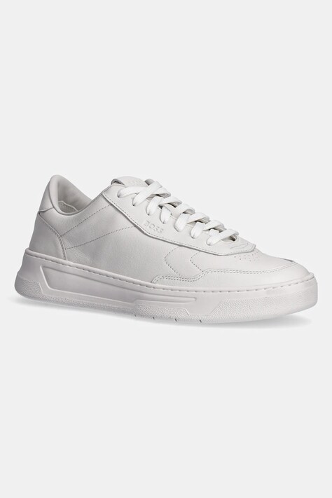 BOSS sneakers din piele Baltimore culoarea alb, 50536484