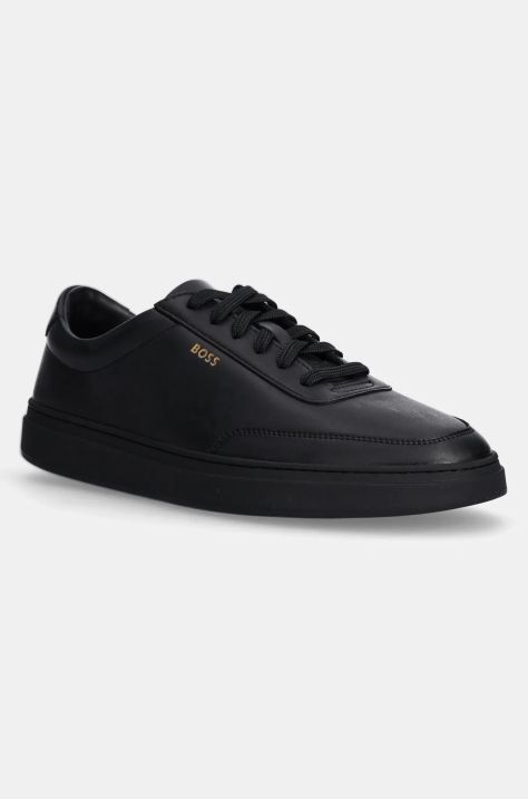 BOSS sneakers din piele Kieran culoarea negru, 50536504