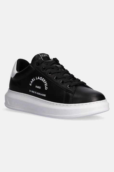 Karl Lagerfeld sneakers din piele KAPRI MENS culoarea negru, KL52538K