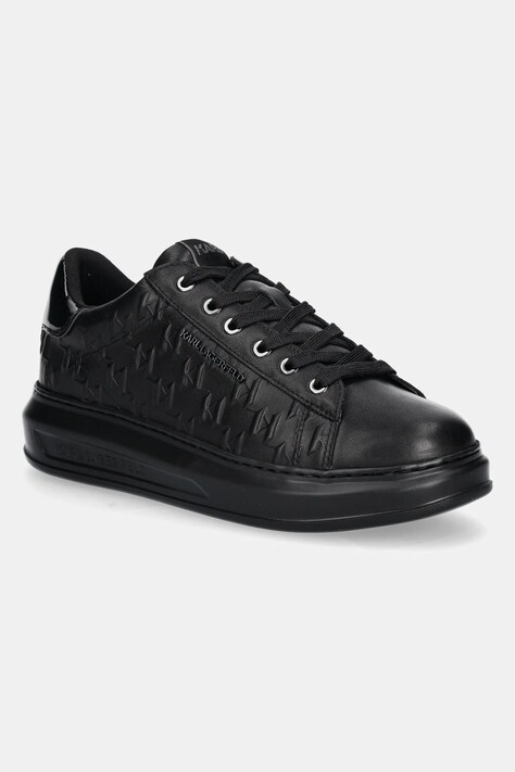 Кожаные кроссовки Karl Lagerfeld KAPRI MENS цвет чёрный KL52549K