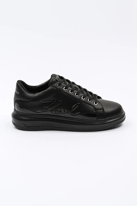 Karl Lagerfeld adidași din nubuc KAPRI MENS culoarea negru, KL52548F