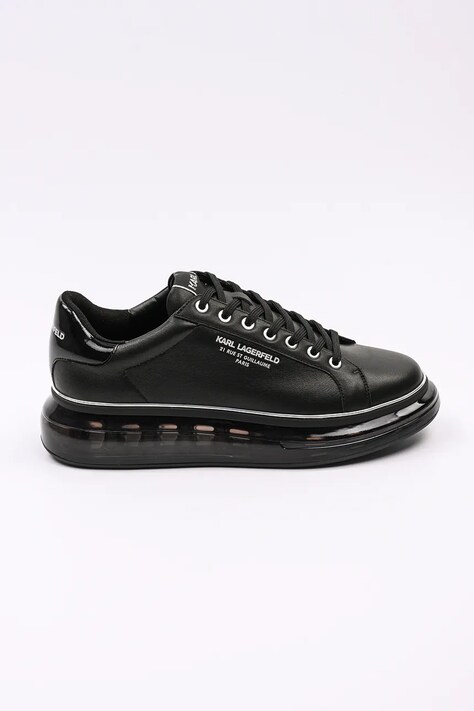 Шкіряні кросівки Karl Lagerfeld KAPRI KUSHION RSG колір чорний KL52615