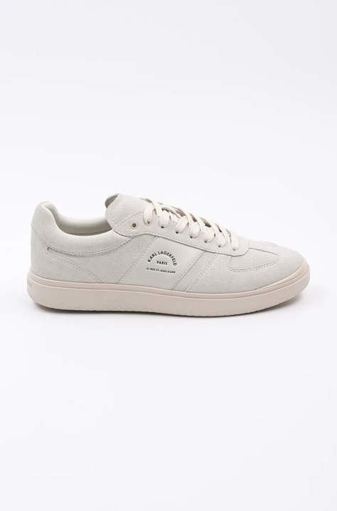 Karl Lagerfeld sneakers din piele ATLAS culoarea alb, KL51837