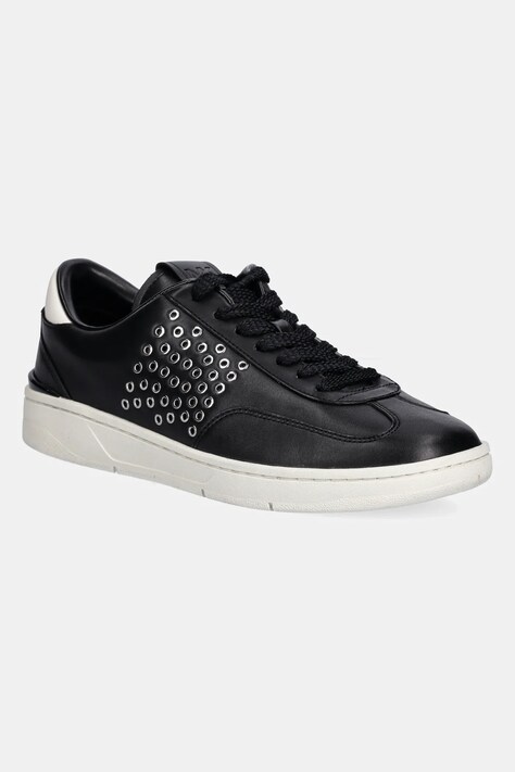 Michael Kors sneakers din piele Wilton barbati, culoarea negru, 42R5WLFS1L.001