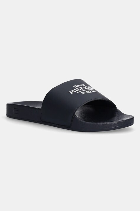 Шлепанцы Tommy Hilfiger EMBROID HILFIGER 85 POOL SLIDE мужские цвет синий FM0FM05342