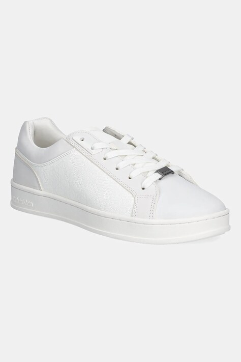 Calvin Klein sneakers LOW TOP LACE UP NB MONO culoarea alb, HM0HM01768