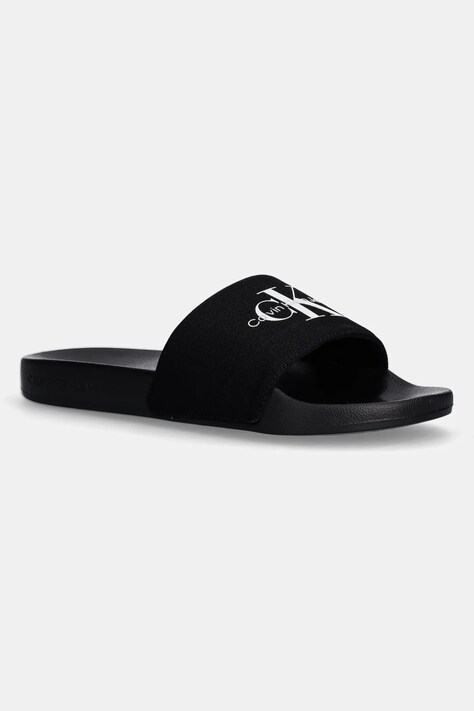 Шльопанці Calvin Klein Jeans SLIDE MONOGRAM чоловічі колір чорний YM0YM01271