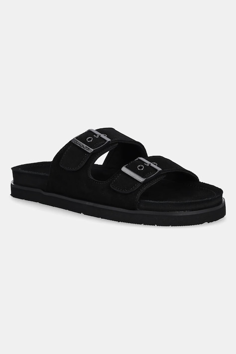 Gant papucs velúrból Fairfo fekete, 30631863.G00
