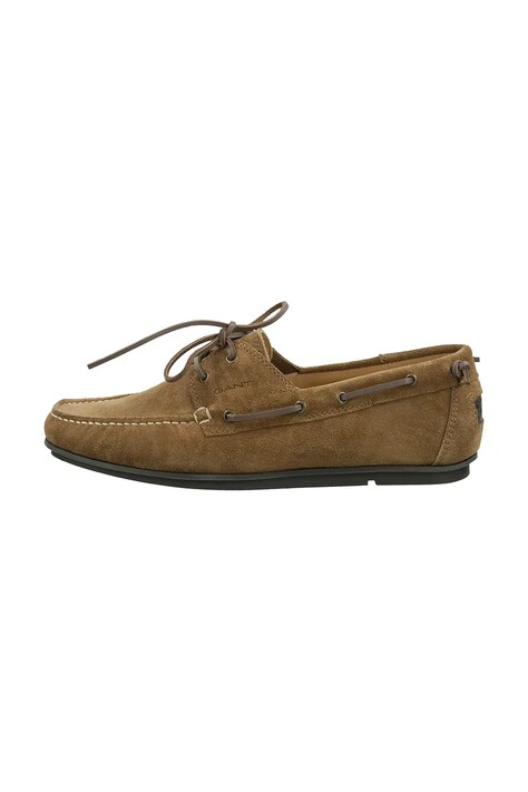 Gant mocasini din piele intoarsa Wilmon barbati, culoarea maro, 30633915.G771