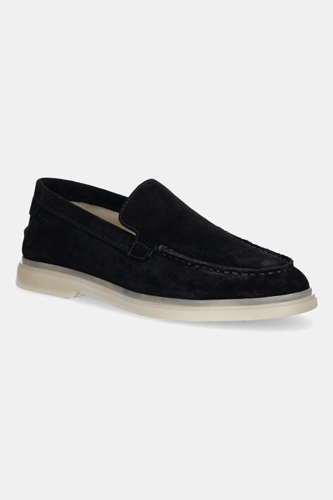 Gant mocasini din piele intoarsa Boery barbati, culoarea albastru marin, 30673849.G69