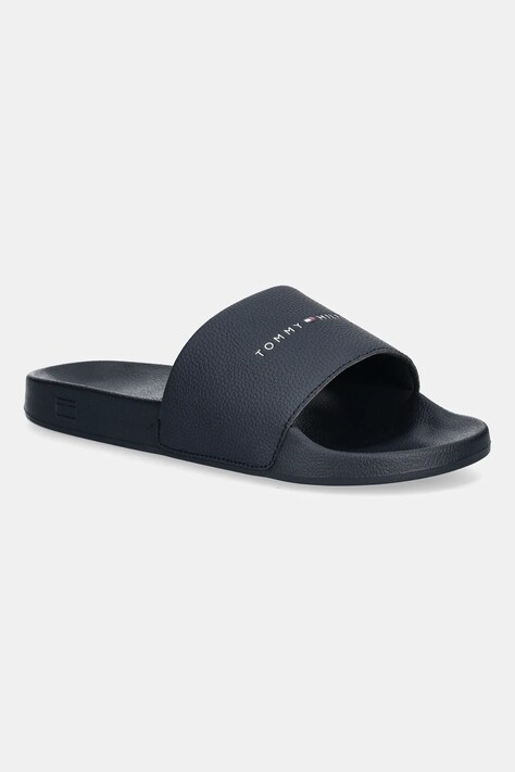 Шлепанцы Tommy Hilfiger HILIFGER NYC POOL SLIDE мужские цвет синий FM0FM05432