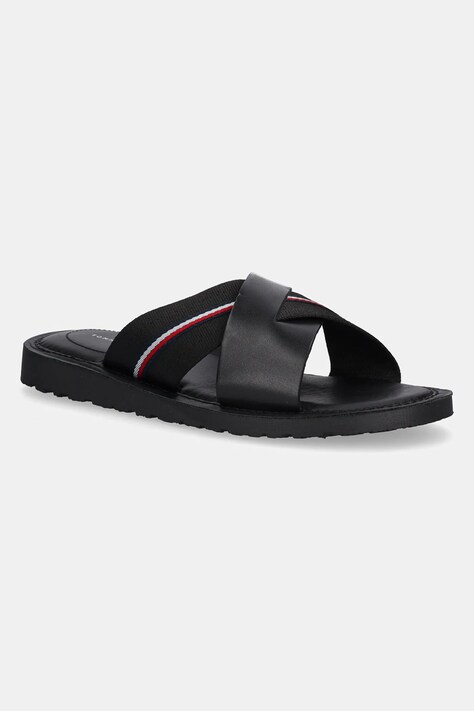 Шлепанцы Tommy Hilfiger CORE HILFIGER LH CRISS C SANDAL мужской цвет чёрный FM0FM05415