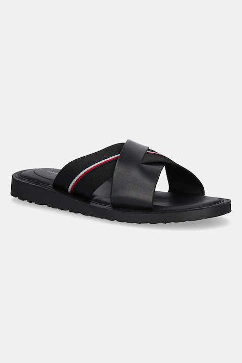 Шльопанці Tommy Hilfiger CORE HILFIGER LH CRISS C SANDAL чоловічі колір чорний FM0FM05415