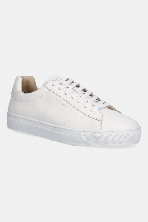 Tommy Hilfiger sneakers din piele PREMIUM CUPSOLE LEATHER bărbați, culoarea alb, FM0FM05412