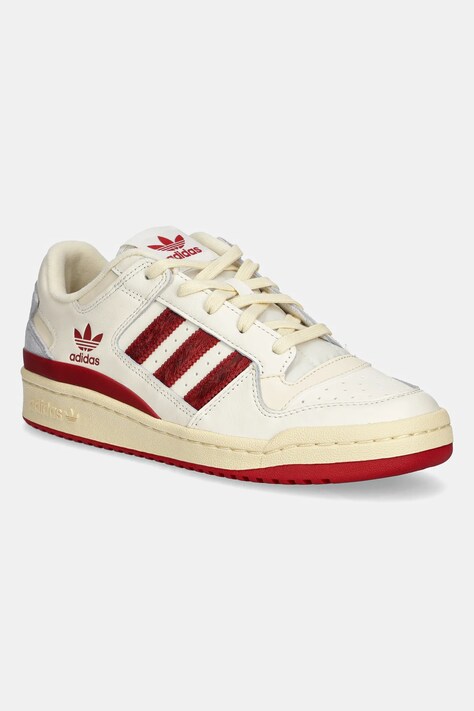 adidas Originals sneakers din piele Forum LOW culoarea bej, JI3269
