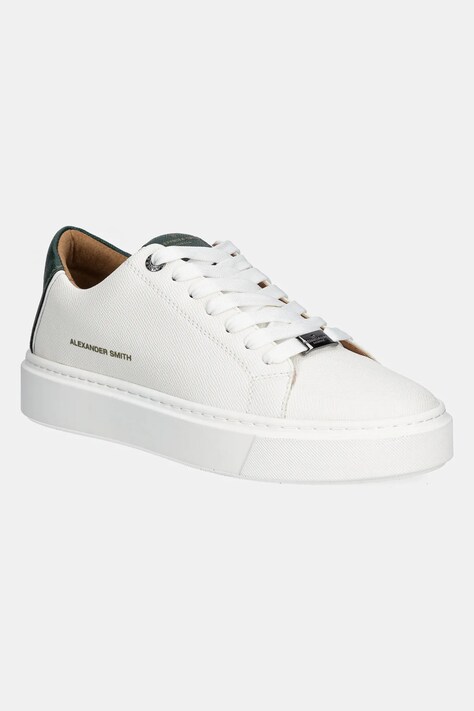 Sneakers boty Alexander Smith London bílá barva, ALBBLDM9066WDG