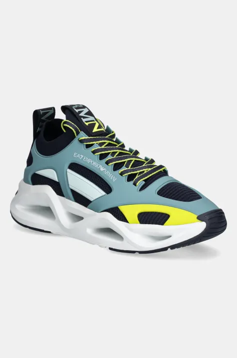 EA7 Emporio Armani sneakersy męskie kolor turkusowy XK377.X8X174