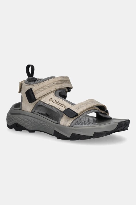 Columbia sandale din piele intoarsa PEAKFREAK RUSH barbati, culoarea bej, 2121251