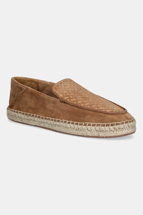BOSS espadrile din piele intoarsa Madeira culoarea maro, 50541781