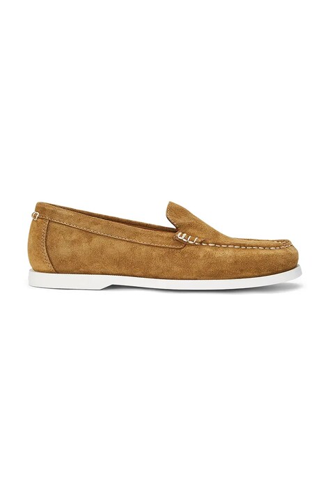 Semišové mokasíny Polo Ralph Lauren Merton Vnetn pánské, hnědá barva, 803961293003