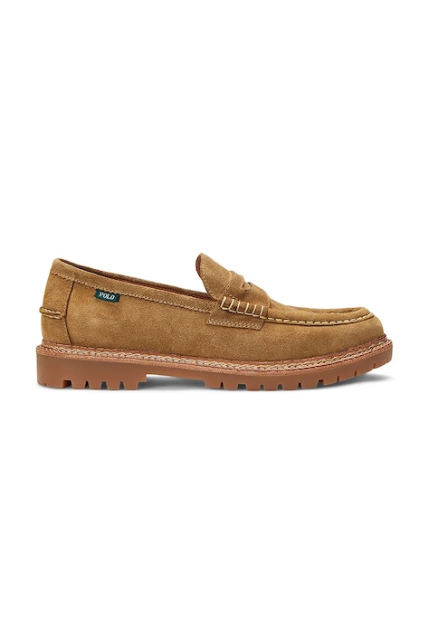 Semišové mokasíny Polo Ralph Lauren Jett Penny pánské, béžová barva, 803961421002