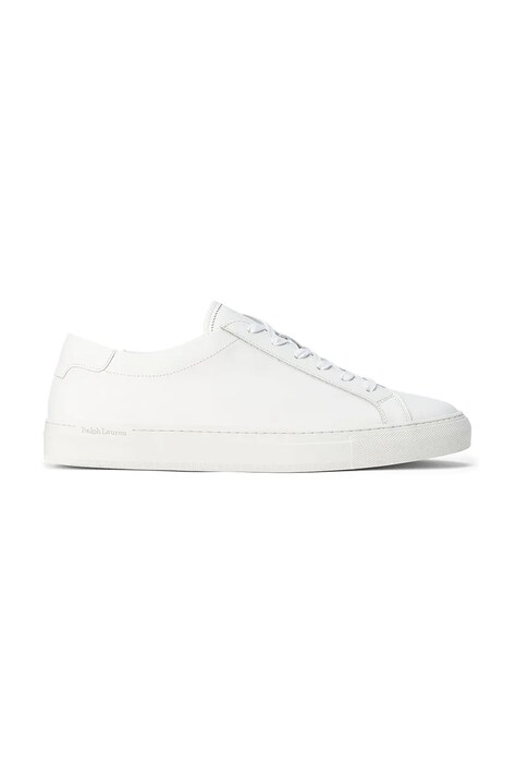 Polo Ralph Lauren sneakers din piele Jermain Lux bărbați, culoarea alb, 809913531001