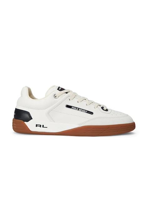 Polo Ralph Lauren sneakers din piele Ps 150 bărbați, culoarea alb, 809961160001