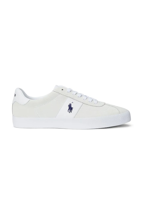 Polo Ralph Lauren sneakers din piele Court Vlc bărbați, culoarea alb, 816961260001