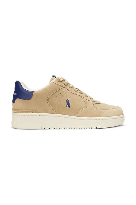 Polo Ralph Lauren leather sneakers Masters CRT men's beige color 809965086003