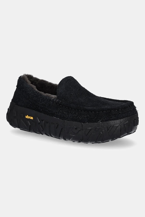 UGG mokasyny zamszowe Ascot Wrap Tech męskie kolor czarny 1167670-BLK