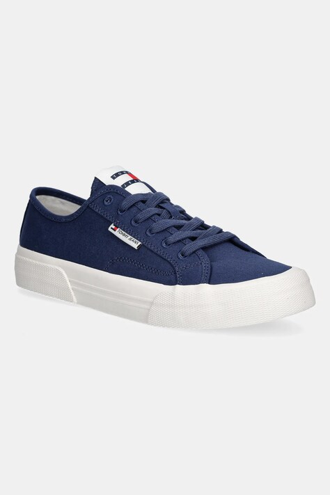 Кеди Tommy Jeans  LACE UP CANVAS COLOR колір синій EM0EM01543