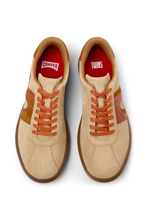 Кроссовки из нубука Camper TWS цвет бежевый K100937-014