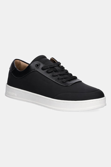 Calvin Klein sneakers din piele LOW TOP LACE UP OXFORD RUBB LTH culoarea negru, HM0HM01708