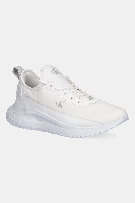 Calvin Klein Jeans sneakers EVA RUNNER TECH RIPSTOP barbati, culoarea alb, YM0YM01203
