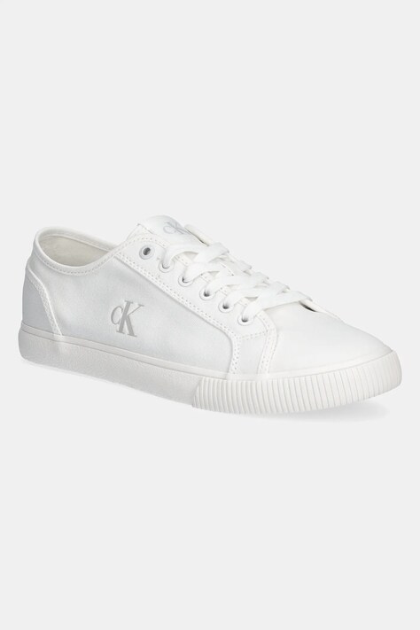 Calvin Klein Jeans tenisi ESS VULC LOW MG CANVAS culoarea alb, YM0YM01209