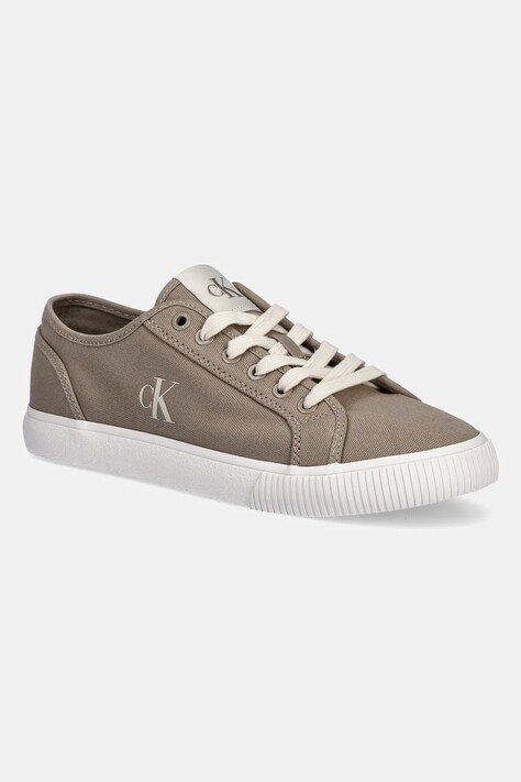 Кеди Calvin Klein Jeans ESS VULC LOW MG CANVAS колір бежевий YM0YM01209