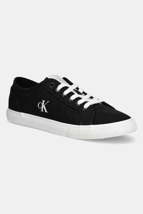 Calvin Klein Jeans tenisi ESS VULC LOW MG CANVAS culoarea negru, YM0YM01209
